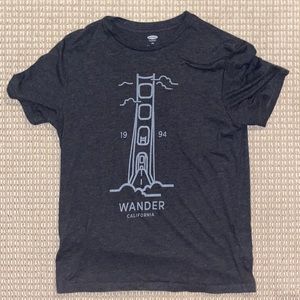 Old Navy Dark Gray “Wander” t-shirt. Mens size Small